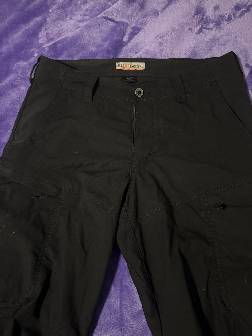 5.11 Tactical Men’s Black Cargo Pants - Utility Fit